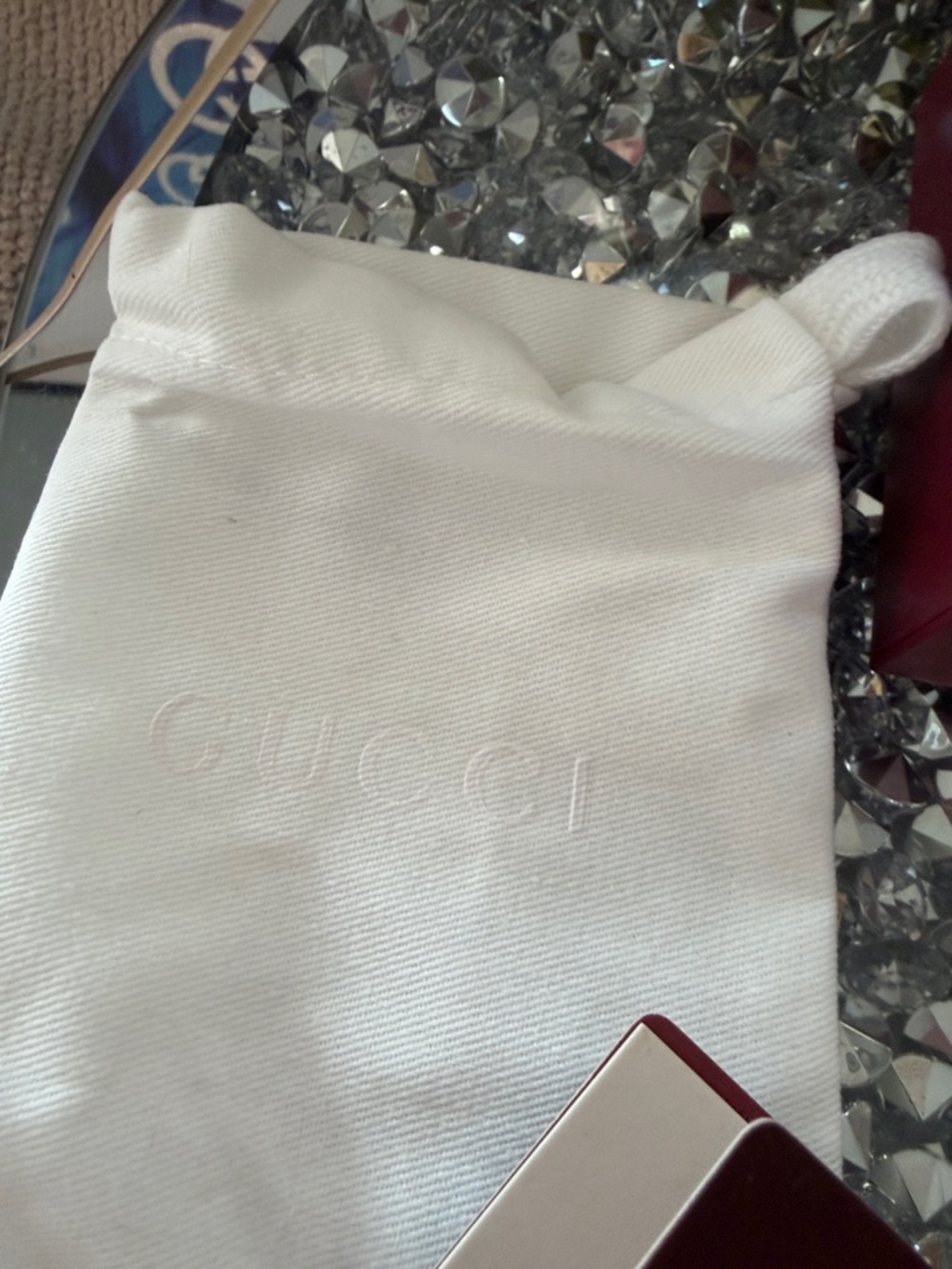 💯Gucci Beige GG Canvas Dachshund bag charm  with Gold Hardware - Picture 7 of 8